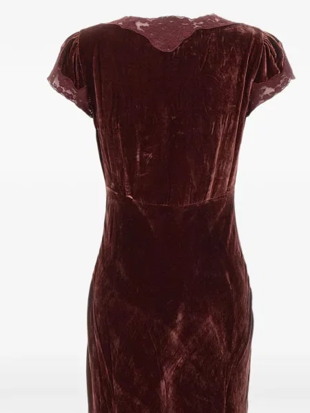 Rochie midi Rixo din dantelă roșu