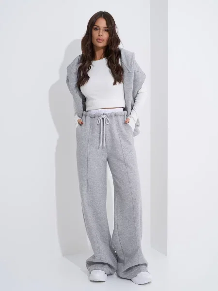 Штани палаццо ISSA Plus сірий