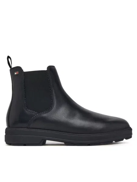 Tommy Hilfiger Боти тип челси Th Flag Outdoor Chelsea Boot черен