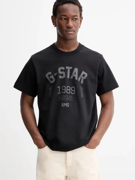 G-Star tricou din 89 back gr loose cu imprimeu negru