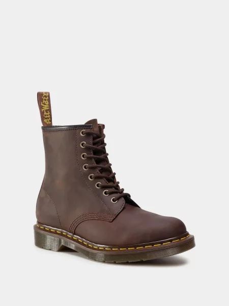 Кожаные ботинки Dr. Martens коричневые