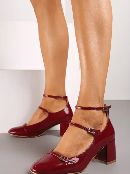 Pantofi cu toc Inny bordo
