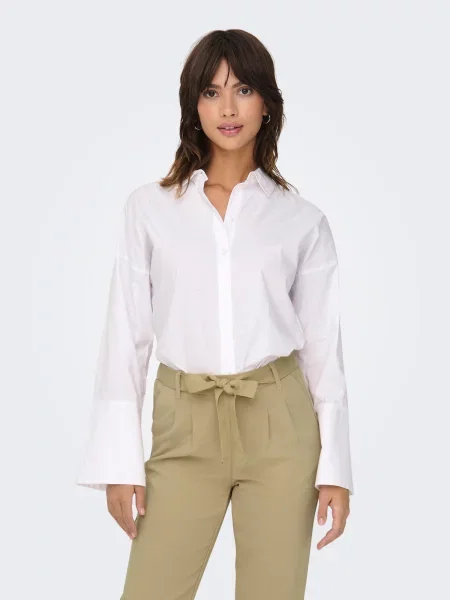 ONLY Pantaloni cu dungă ONLRITA-NEMY închis bej
