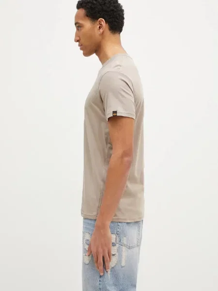 Футболка Alpha Industries Basic вінтажна пісочна бежева