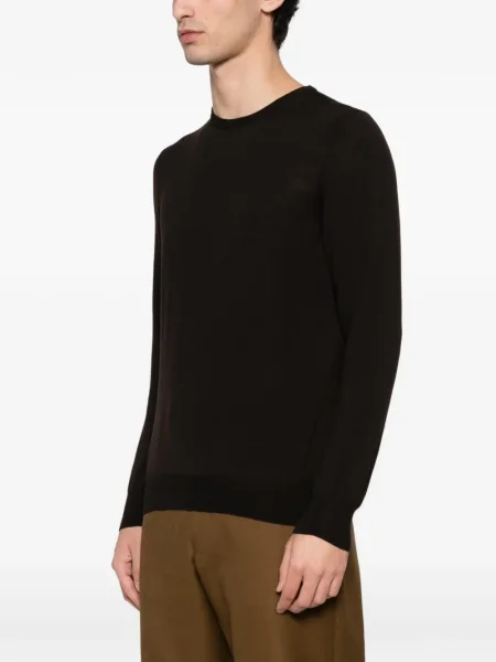 Tricou Giuuno cu decolteu rotund maro
