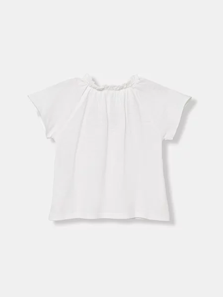 United Colors of Benetton tričko s bavlnou bílé