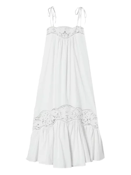 Rochie Twinset din poplin de costum alb