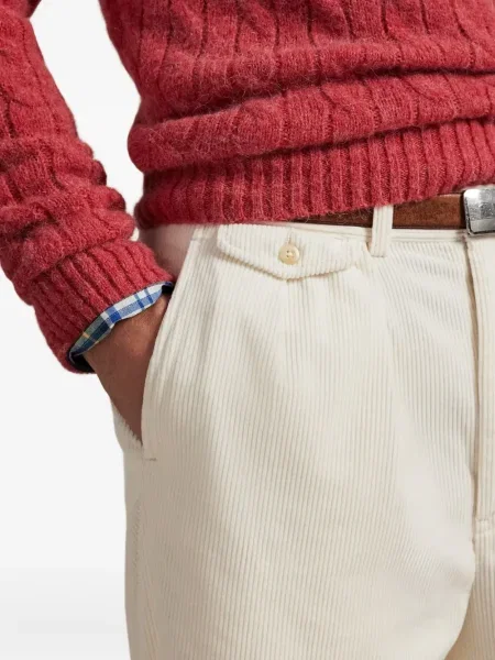 Плисирани маратонки Polo Ralph Lauren от рипсено кадифе черно