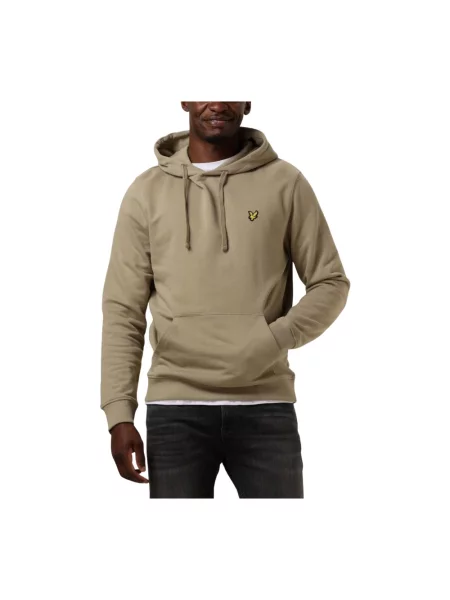 Bluza z kapturem Lyle & Scott z kapturem zielona