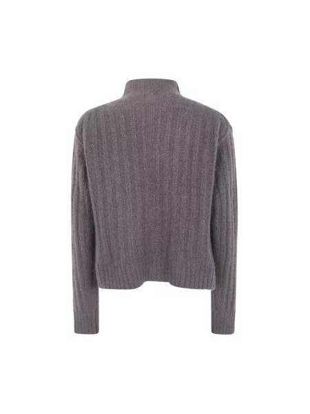 Sweter z golfem Rick Owens z kaszmiru do golfa szary