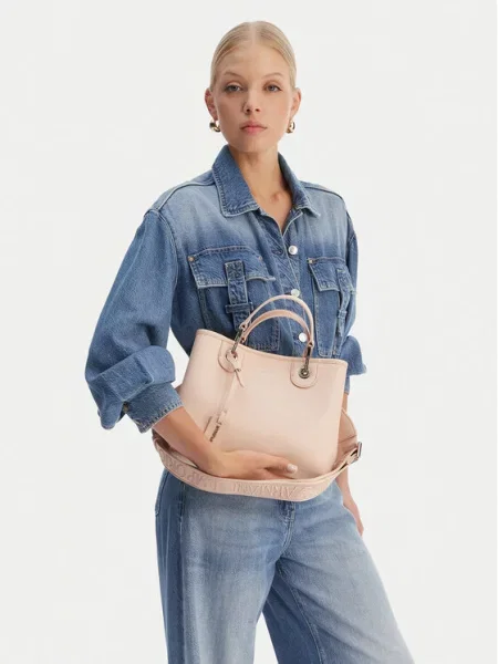 Emporio Armani torebka crossbody beżowa