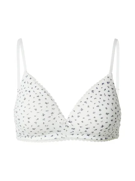 Lindex Sutien albastru gențiană alb