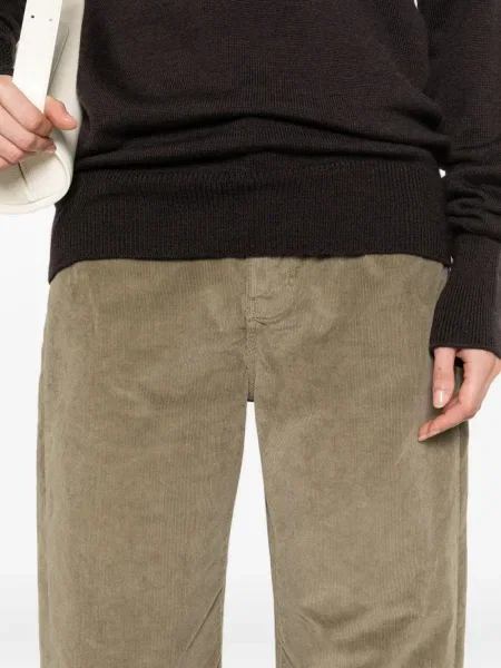 Pantaloni Studio Nicholson de catifea cord verde