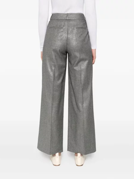 Pantaloni Peserico argintiu