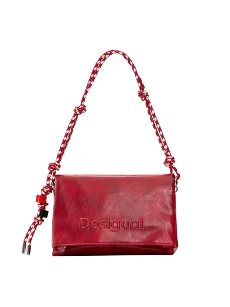 Crossbody torbica Desigual z avtogramom rdeča