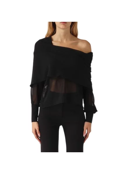 Top Pinko elegancki czarny