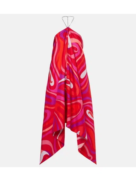 Rochie Pucci de mătase cu gât halter