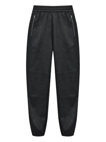 Pantaloni Fendi din cașmir gri