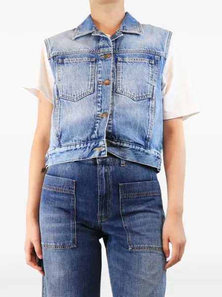 Vestă denim Me+em albastru
