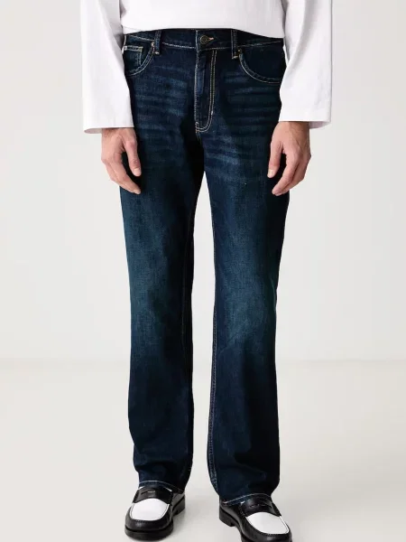 Guess Jeans jeansy straight granatowe