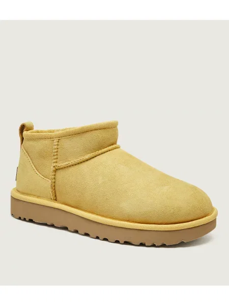 UGG Bocanci Classic Ultra Mini | piele întoarsă | lână galben