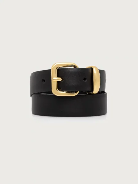 Trussardi curea pentru femei din piele negru