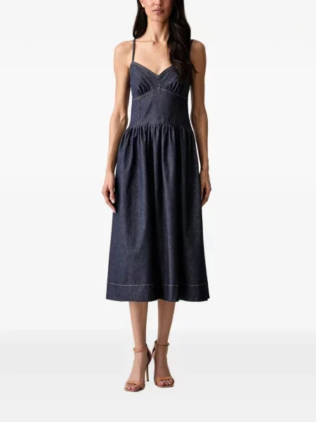 Rochie midi Morgan evazată albastru