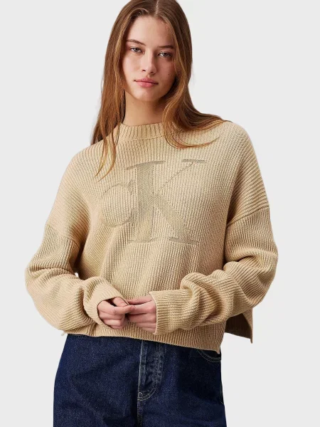 Светр Calvin Klein Jeans бежевий