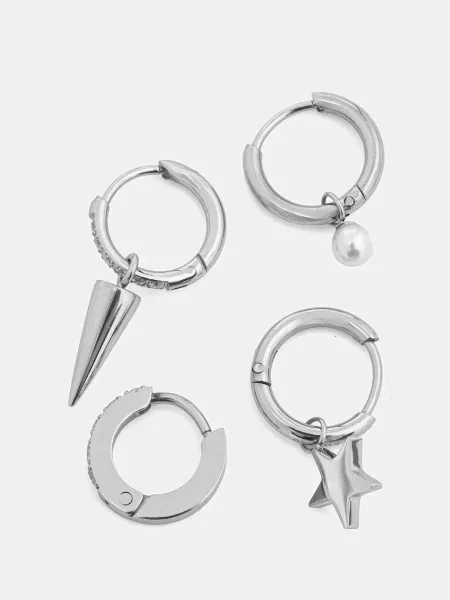 Uhani EDBLAD Peak One srebrna