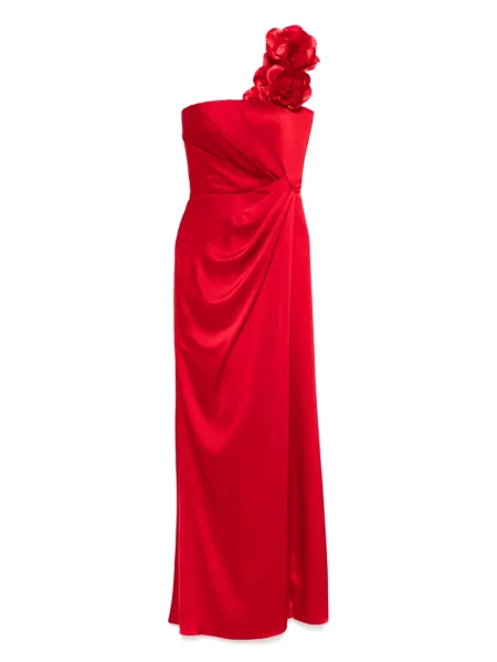 Rochie Silk Love & Lace de mătase de costum roșu