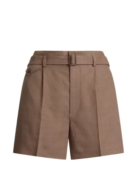 Cu centură pantaloni scurți Ralph Lauren Collection maro