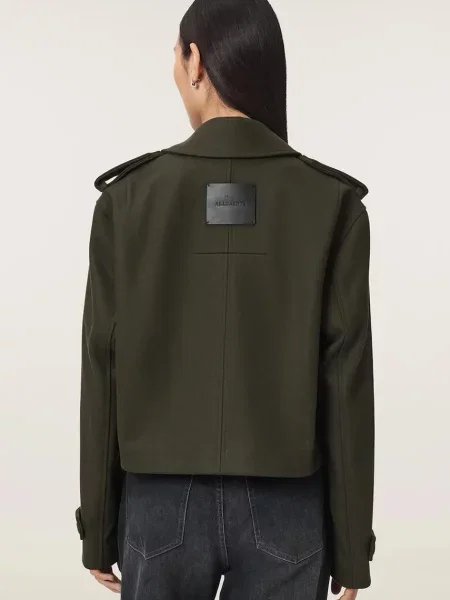AllSaints коротка куртка з вовною LOWLA