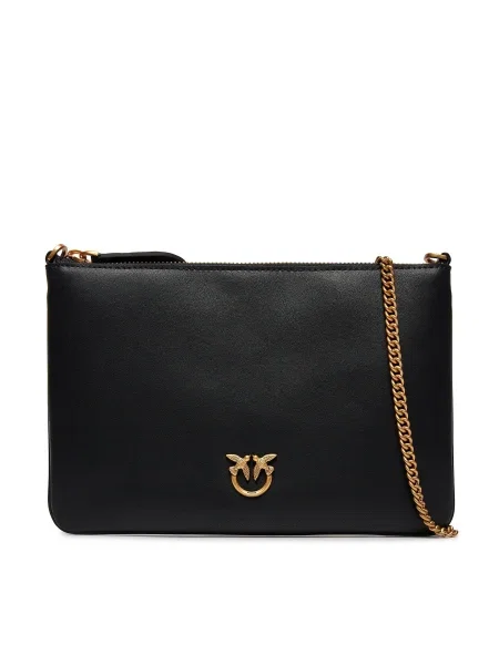 Rucsac Pinko din piele fără toc clasic negru