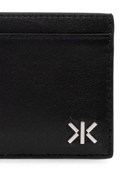 Kožená peněženka Kenzo s autogramem černá