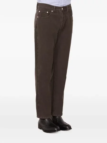 Pantaloni Officine Générale de catifea cord maro