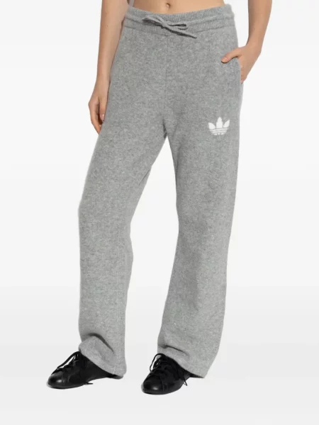 Pletená stahovací šňůrka mikina Adidas s autogramem hnědá