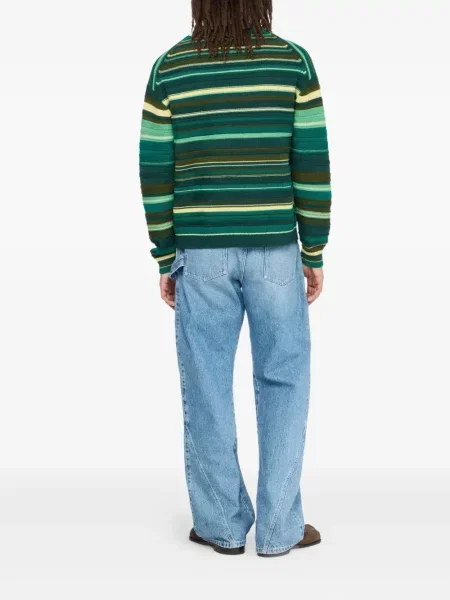 Pulover Jw Anderson de lână cu dungi verde