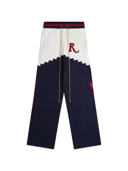 Pantaloni Rhude tricotate albastru