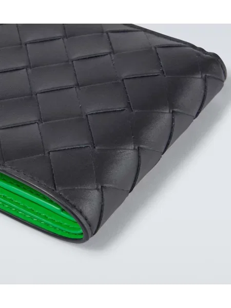 Portofel Bottega Veneta din piele negru