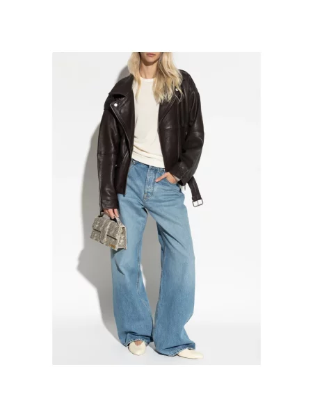 Lniany top By Malene Birger beżowy