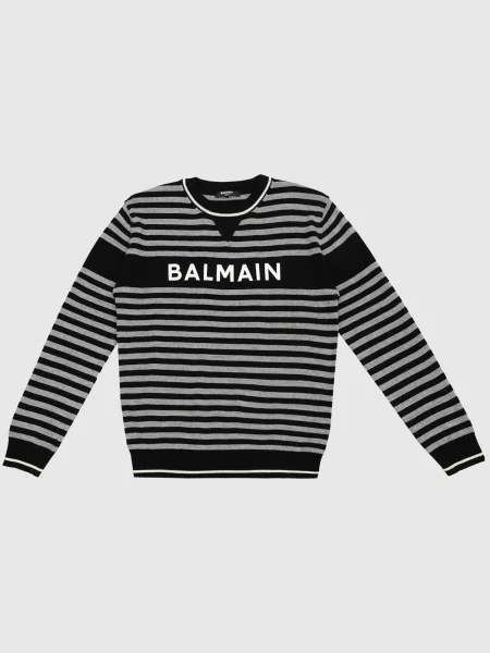 Детский свитер Balmain серый