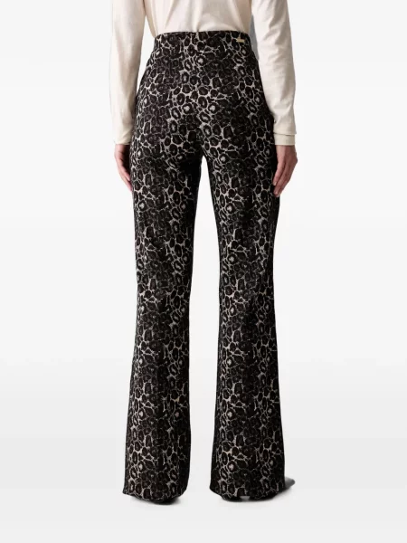 Jacquard hlače Joseph Ribkoff s printom s leopard uzorkom crna