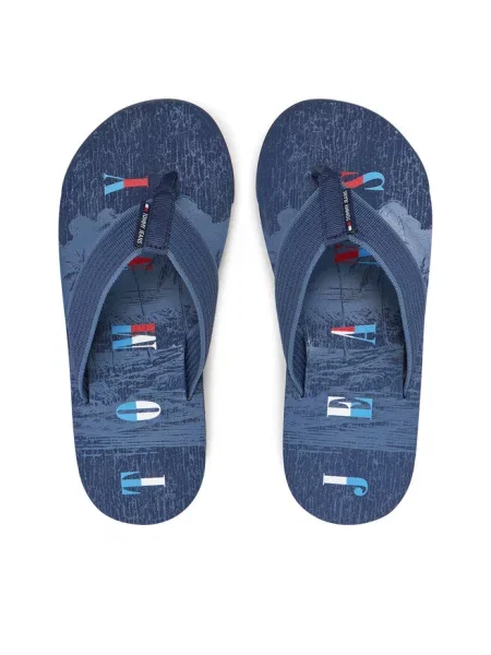 Japonki Tommy Jeans niebieskie