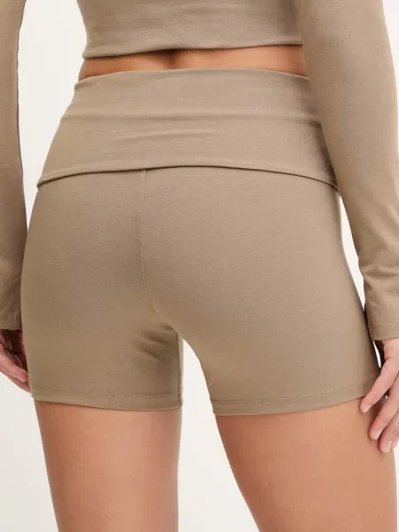 Шорти для йоги Casall Sublime меланж висока посадка зелений