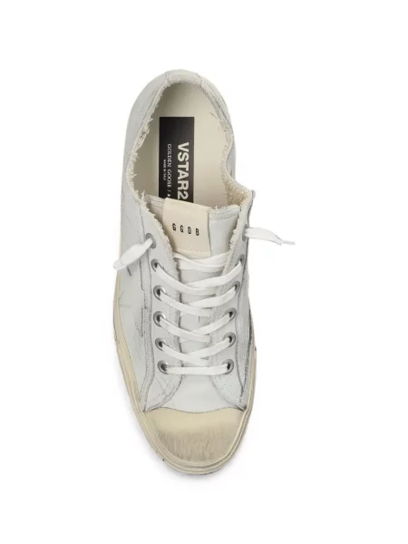 Sneakerși Golden Goose V-Star din piele alb