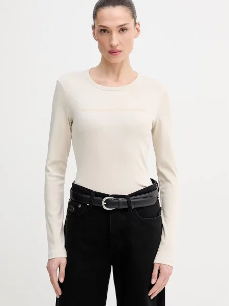 United Colors of Benetton longsleeve beżowy