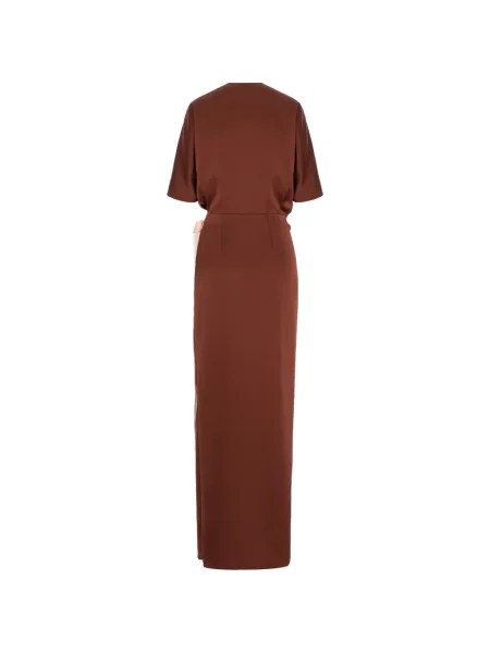 Rochie maxi V:pm Atelier drapată maro