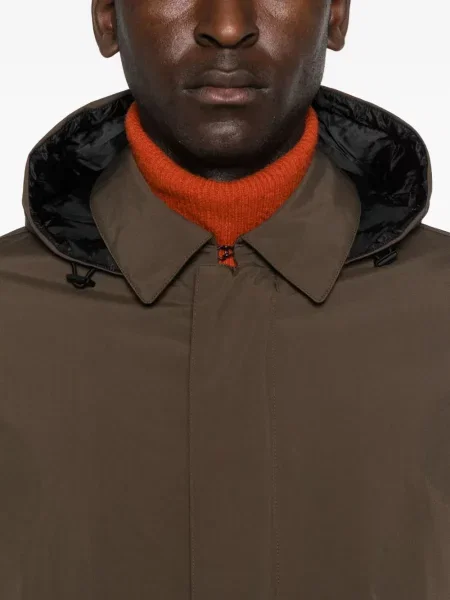 Palton Herno cu glugă maro