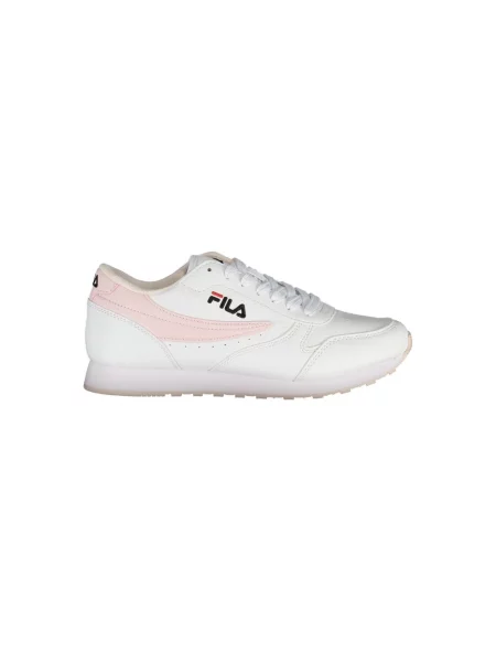 Lniane sneakersy Fila białe