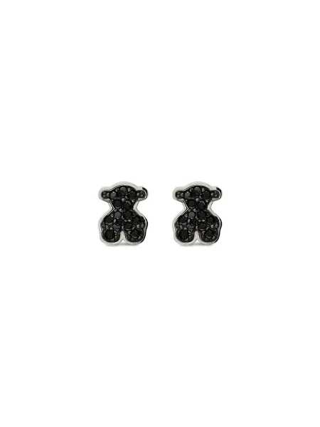 Tous cercei de argint Motif Silver negru